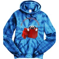 All I Want For Christmas Pug Gift Tie Dye Hoodie