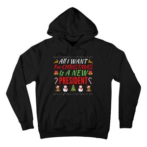 All I Want For Christmas Is A New President, Funny Xmas Sweater Hoodie