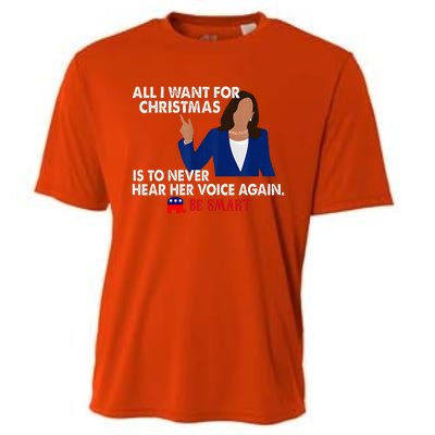 All I Want For Christmas Is To Never Hear Her Voice Again Cooling Performance Crew T-Shirt