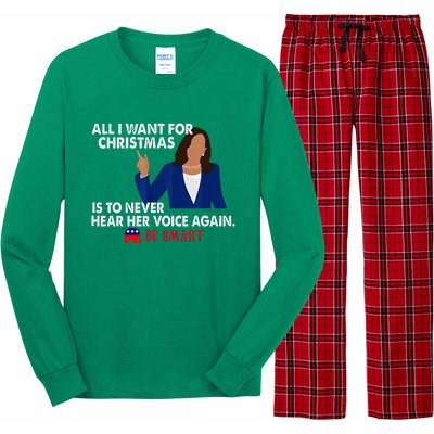 All I Want For Christmas Is To Never Hear Her Voice Again Long Sleeve Pajama Set