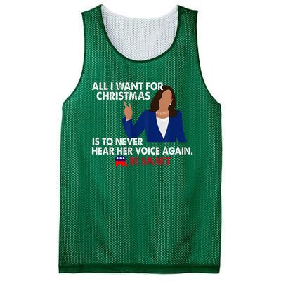 All I Want For Christmas Is To Never Hear Her Voice Again Mesh Reversible Basketball Jersey Tank