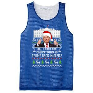 All I Want For Christmas Is Trump Back In Office Trump Xmas Meaningful Gift Mesh Reversible Basketball Jersey Tank