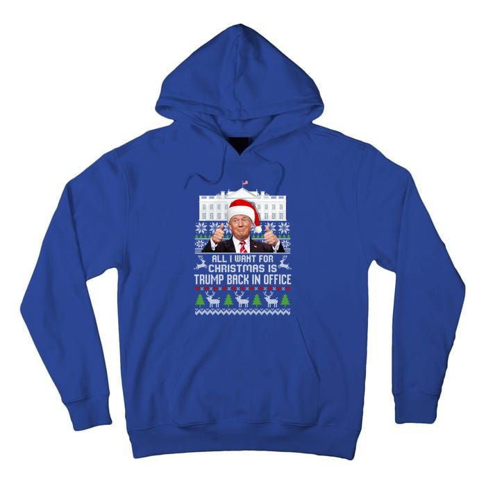 All I Want For Christmas Is Trump Back In Office Trump Xmas Meaningful Gift Tall Hoodie