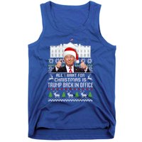 All I Want For Christmas Is Trump Back In Office Trump Xmas Meaningful Gift Tank Top