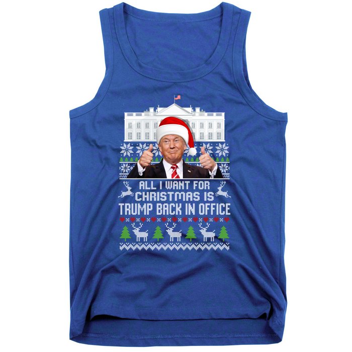 All I Want For Christmas Is Trump Back In Office Trump Xmas Meaningful Gift Tank Top