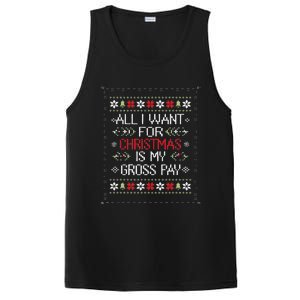 All I Want For Christmas Is My Gross Pay Joke PosiCharge Competitor Tank