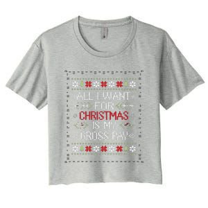 All I Want For Christmas Is My Gross Pay Joke Women's Crop Top Tee