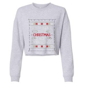 All I Want For Christmas Is My Gross Pay Joke Cropped Pullover Crew