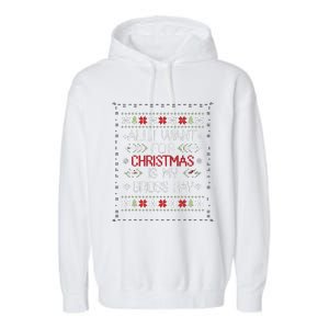 All I Want For Christmas Is My Gross Pay Joke Garment-Dyed Fleece Hoodie