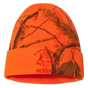 All I Want For Christmas Is A New President Funny  Kati Licensed 12" Camo Beanie