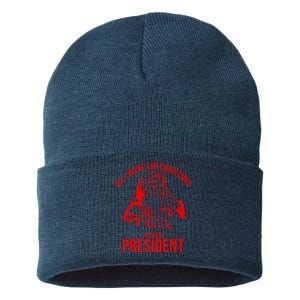 All I Want For Christmas Is A New President Funny  Sustainable Knit Beanie