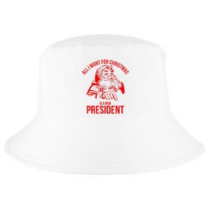 All I Want For Christmas Is A New President Funny  Cool Comfort Performance Bucket Hat