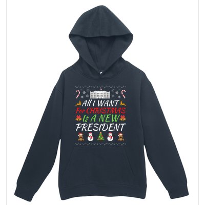 All I Want For Christmas Is A New President, Funny Christmas Sweater Urban Pullover Hoodie