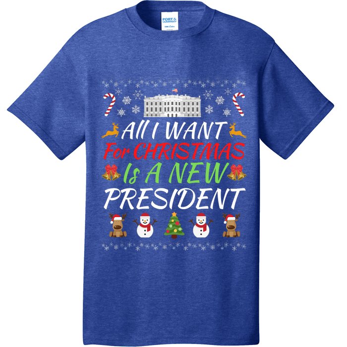 All I Want For Christmas Is A New President, Funny Christmas Sweater T-Shirt