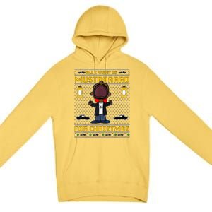 All I Want For Christmas Is Mustard Funny Mustard Lamar Premium Pullover Hoodie