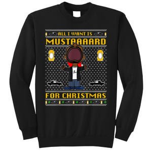 All I Want For Christmas Is Mustard Funny Mustard Lamar Sweatshirt