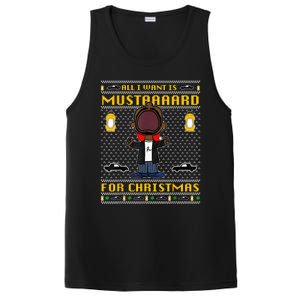 All I Want For Christmas Is Mustard Funny Mustard Lamar PosiCharge Competitor Tank