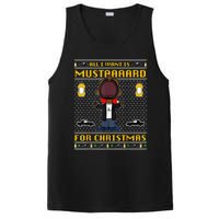 All I Want For Christmas Is Mustard Funny Mustard Lamar PosiCharge Competitor Tank