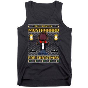 All I Want For Christmas Is Mustard Funny Mustard Lamar Tank Top