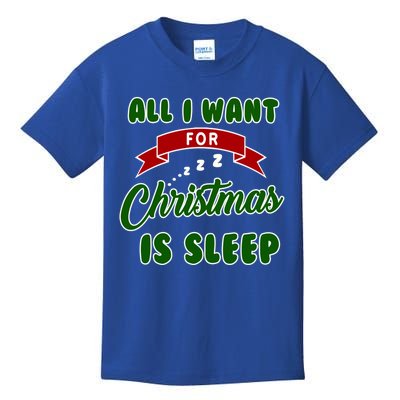 All I Want For Christmas Is Sleep Slumber Party Great Gift Kids T-Shirt