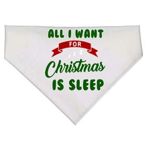 All I Want For Christmas Is Sleep Slumber Party Great Gift USA-Made Doggie Bandana