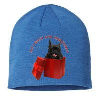 All I Want For Christmas French Bulldog Gift Sustainable Beanie