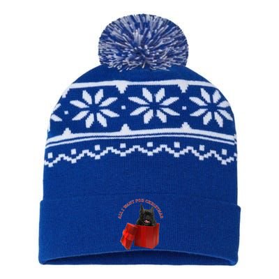 All I Want For Christmas French Bulldog Gift USA-Made Snowflake Beanie