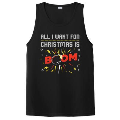 All I Want For Christmas Is Boom PosiCharge Competitor Tank