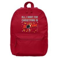 All I Want For Christmas Is Boom 16 in Basic Backpack