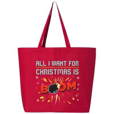 All I Want For Christmas Is Boom 25L Jumbo Tote