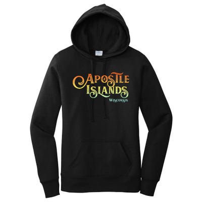 Apostle Islands Wisconsin Tourist Souvenir Gift Women's Pullover Hoodie