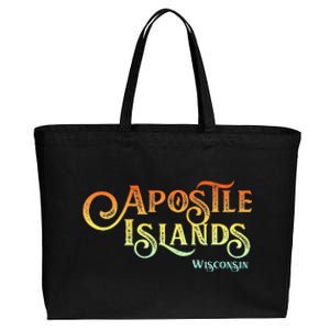 Apostle Islands Wisconsin Tourist Souvenir Gift Cotton Canvas Jumbo Tote