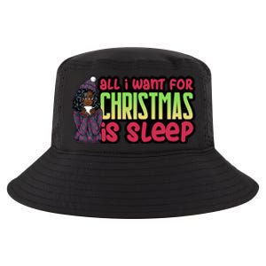 All I Want For Christmas Is Sleep Sipping Hot Cocoa Gift Cool Comfort Performance Bucket Hat