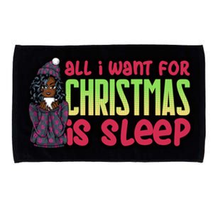 All I Want For Christmas Is Sleep Sipping Hot Cocoa Gift Microfiber Hand Towel