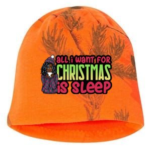 All I Want For Christmas Is Sleep Sipping Hot Cocoa Gift Kati - Camo Knit Beanie