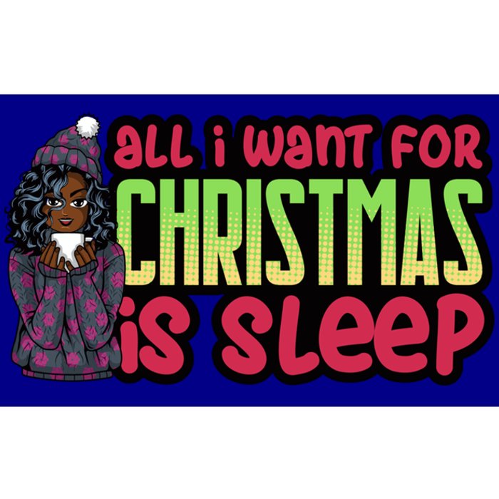 All I Want For Christmas Is Sleep Sipping Hot Cocoa Gift Bumper Sticker