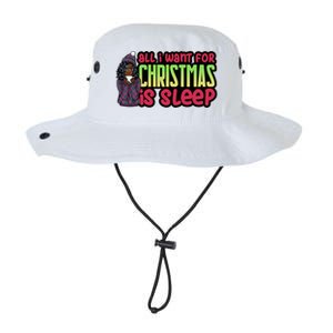 All I Want For Christmas Is Sleep Sipping Hot Cocoa Gift Legacy Cool Fit Booney Bucket Hat