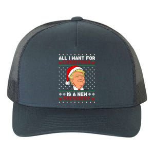 All I Want For Christmas Trump New President Snows Ugly Xmas Gift Yupoong Adult 5-Panel Trucker Hat