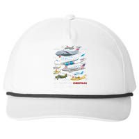 All I Want For Christmas Is An Airplane Merry Christmas Snapback Five-Panel Rope Hat