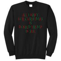 All I Want For Christmas Is Donald Trump In Jail Tall Sweatshirt