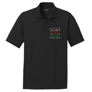 All I Want For Christmas Is A Lobotomy Ugly Christmas PosiCharge RacerMesh Polo