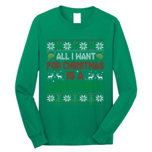 All I Want For Christmas Is A Lobotomy Ugly Christmas Long Sleeve Shirt