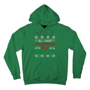 All I Want For Christmas Is A Lobotomy Ugly Christmas Tall Hoodie