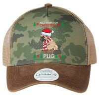 All I Want For Christmas Is My Pug Ugly Christmas Legacy Tie Dye Trucker Hat
