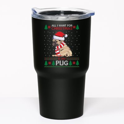 All I Want For Christmas Is My Pug Ugly Christmas Tumbler
