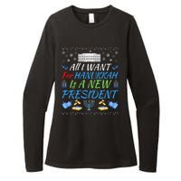 All I Want For Hanukkah Is A New President Funny Hanukkah Womens CVC Long Sleeve Shirt