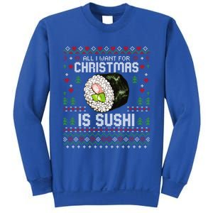 All I Want For Christmas Is Sushi Ugly Xmas Sweater Gift Sweatshirt