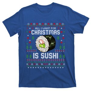 All I Want For Christmas Is Sushi Ugly Xmas Sweater Gift T-Shirt