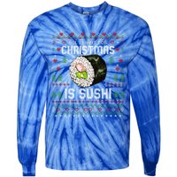 All I Want For Christmas Is Sushi Ugly Xmas Sweater Gift Tie-Dye Long Sleeve Shirt