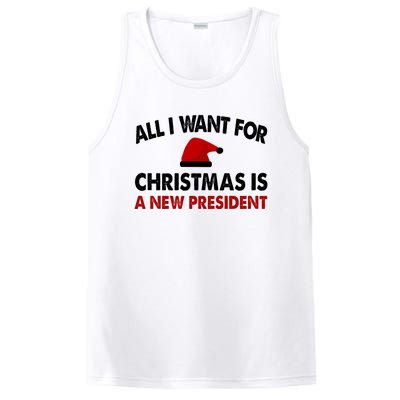 All I Want For Christmas Is A New President Funny Gift PosiCharge Competitor Tank